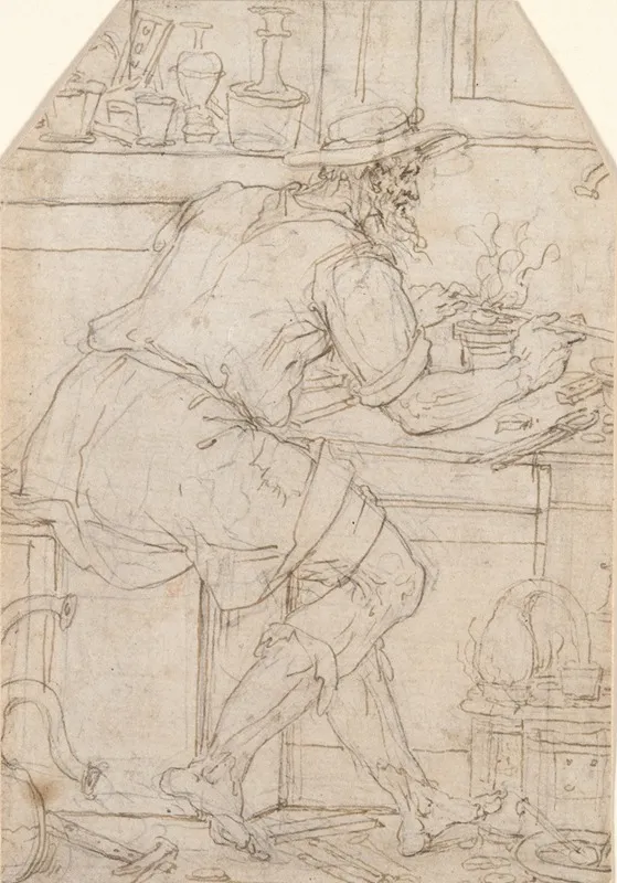 Artisan At Work Wall Art by Pieter Coecke van Aelst - High-Resolution Digital Print