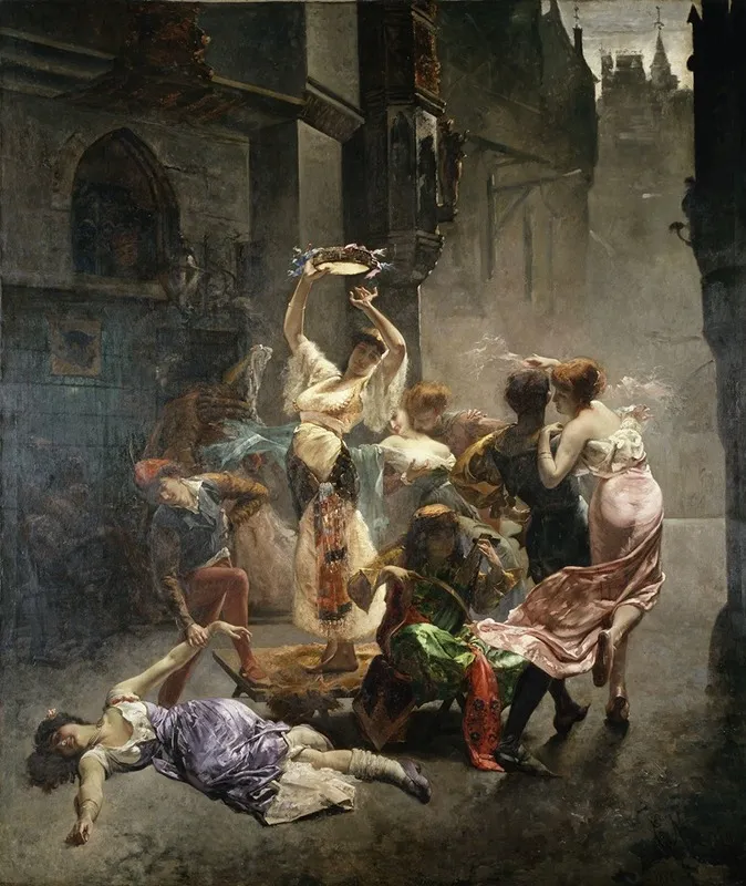 Beggars And Fornicators Wall Art by Édouard Frédéric Wilhelm Richter - High-Resolution Digital Print