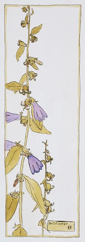 Bell Flower Wall Art by Hannah Borger Overbeck - High-Resolution Digital Print