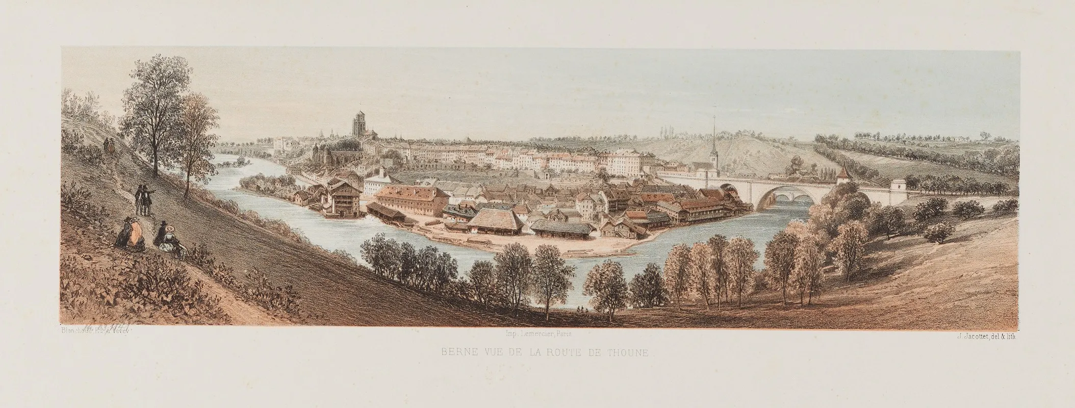 Berne Vue De La Route De Thoune Wall Art by Jean Jacottet - High-Resolution Digital Print