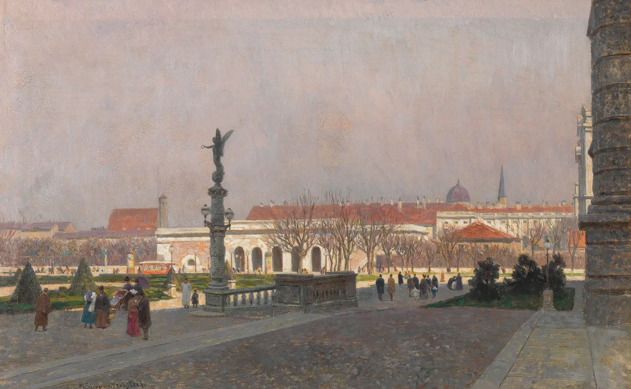 Blick Auf Die Hofburg Vom Kunsthistorischen Museum Wall Art by Maximilian Suppantschitsch - High-Resolution Digital Print