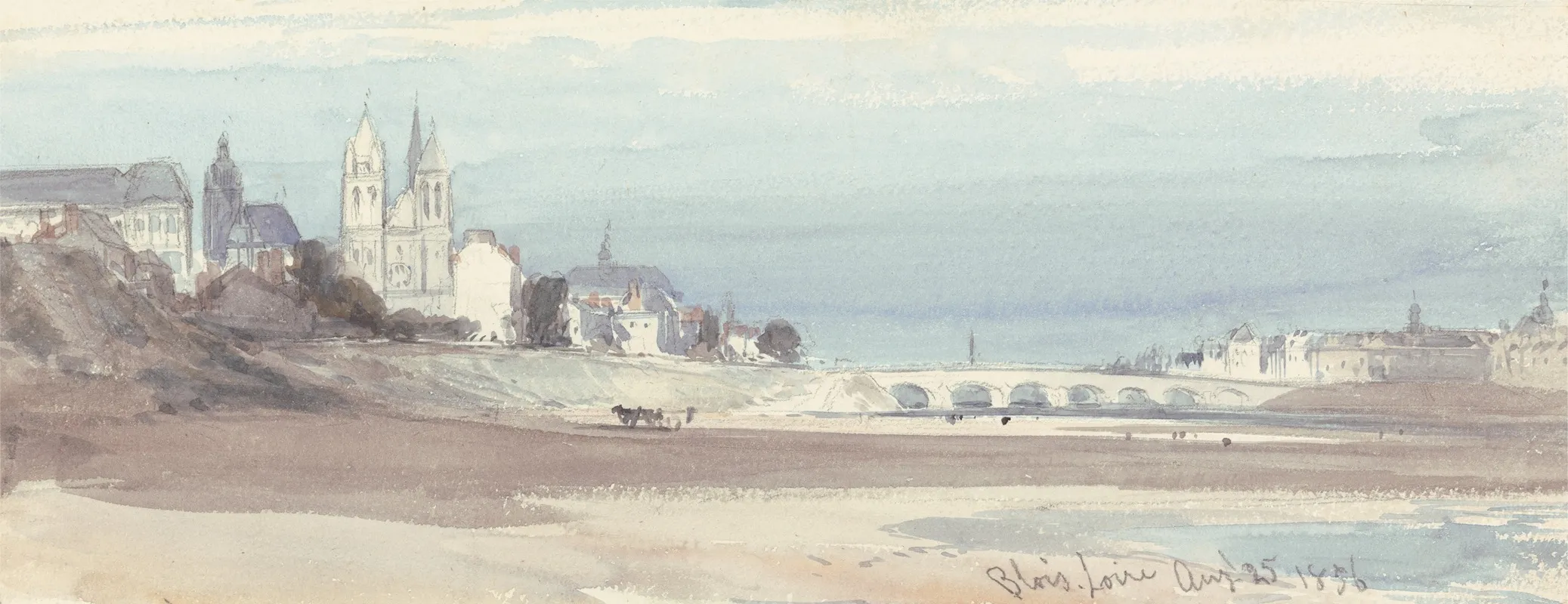 Blois On The Loire Wall Art by William Callow - High-Resolution Digital Print