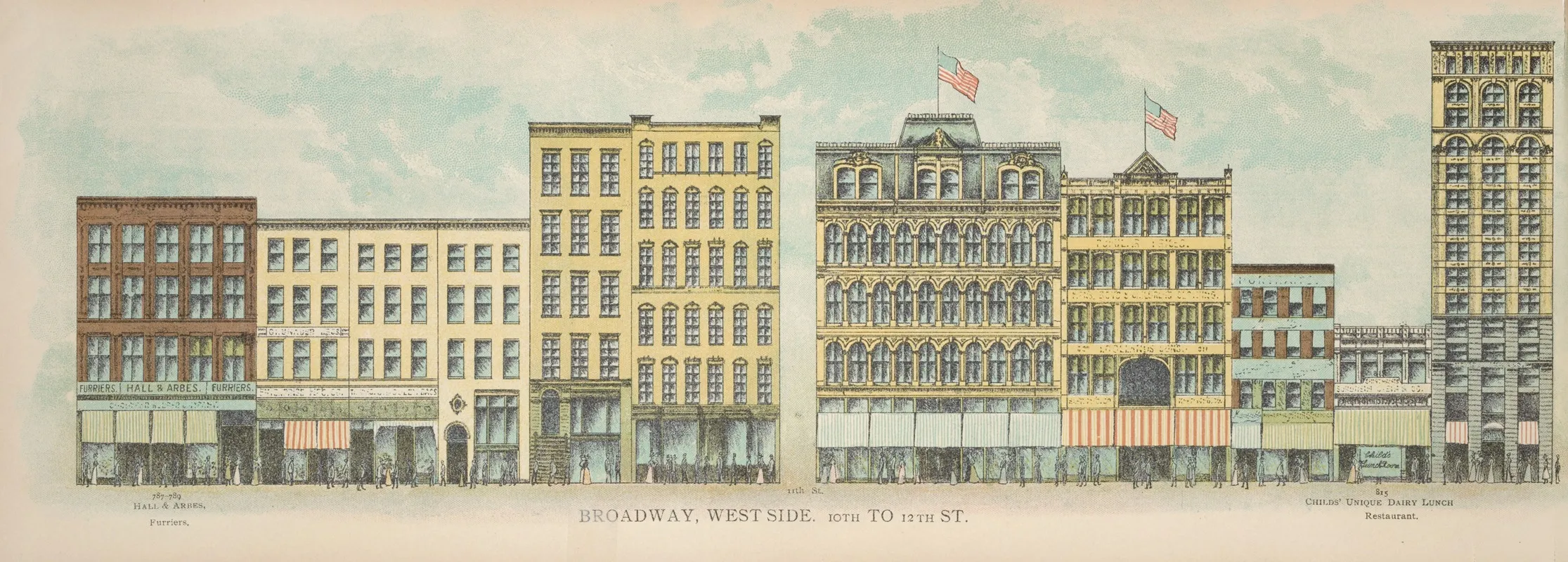 Broadway West Side 10th To 12th St Wall Art by Mail & Express - High-Resolution Digital Print