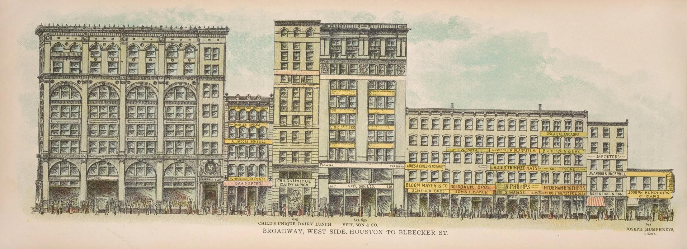 Broadway West Side Houston To Bleecker St Wall Art by Mail & Express - High-Resolution Digital Print