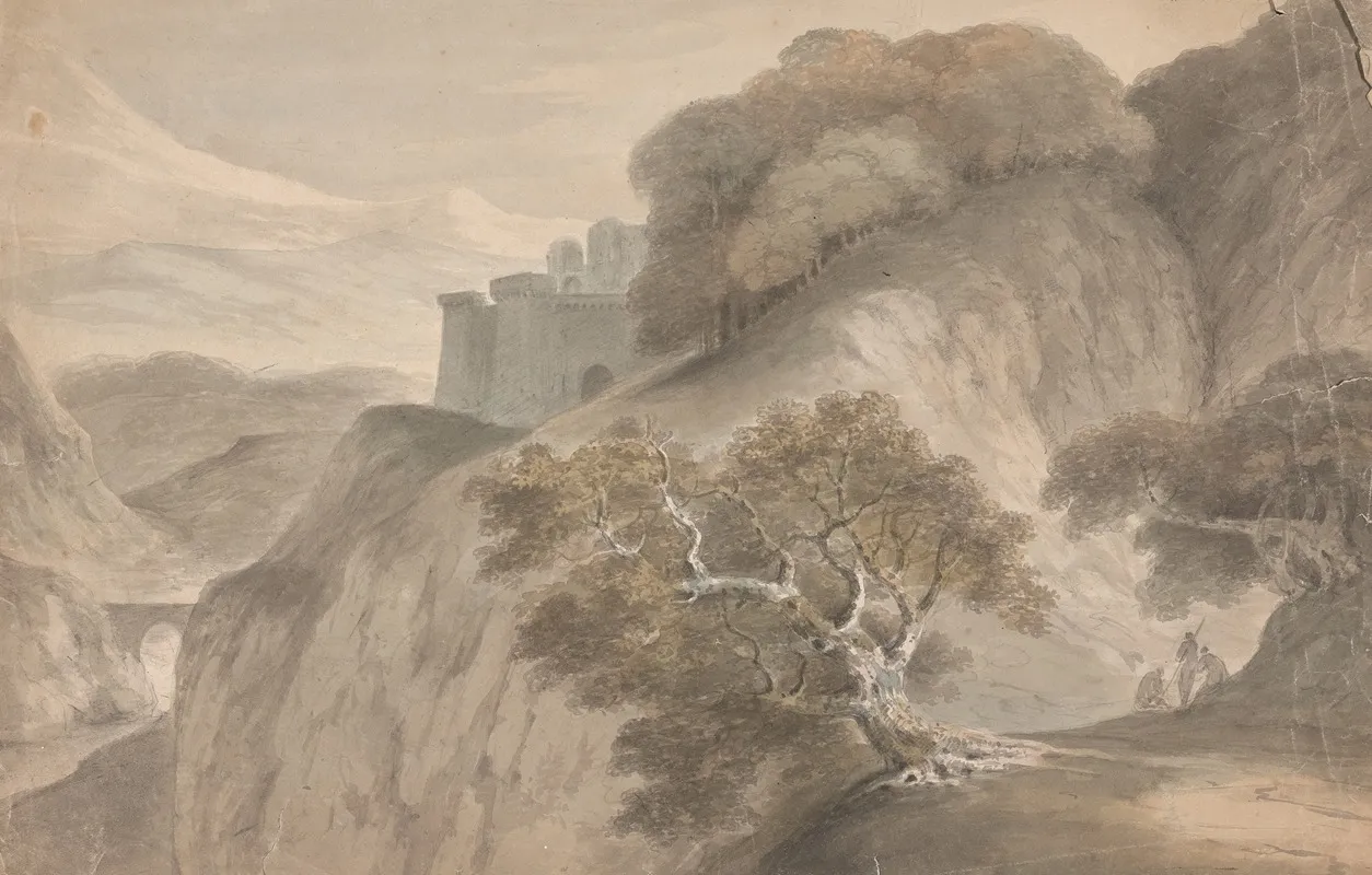 Castle Of Udolpho Wall Art by Rev. William Warren Porter - High-Resolution Digital Print