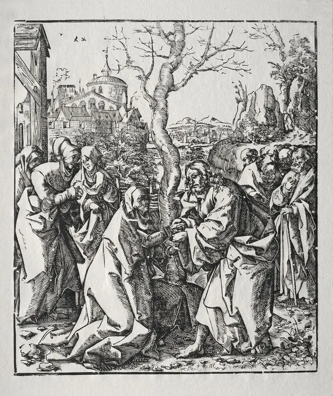 Christ Taking Leave Of His Mother 5 Wall Art by Wolf Traut - High-Resolution Digital Print