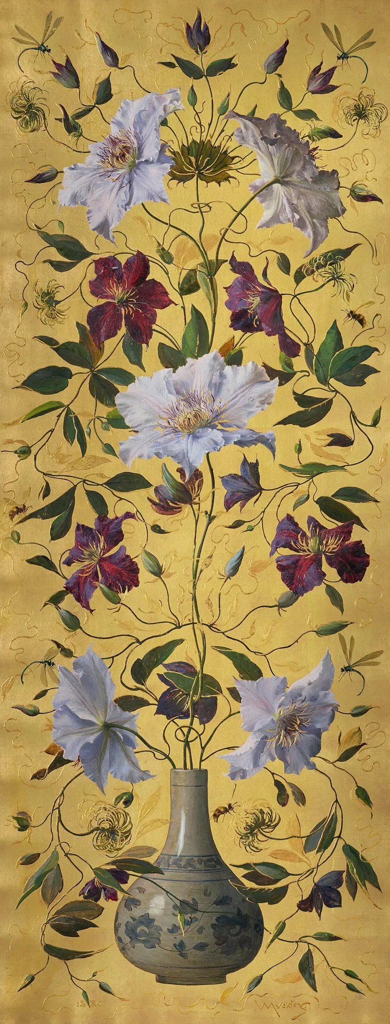 Clematis 4 Wall Art by William Jabez Muckley - High-Resolution Digital Print
