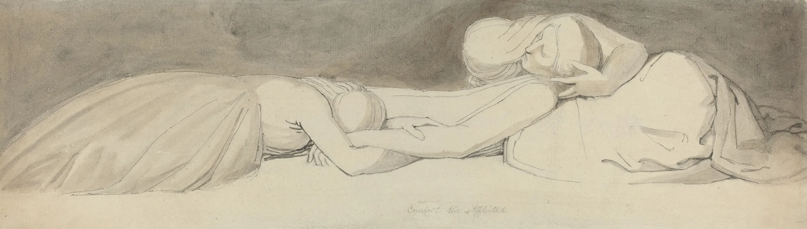 Comfort The Afflicted Wall Art by John Flaxman - High-Resolution Digital Print