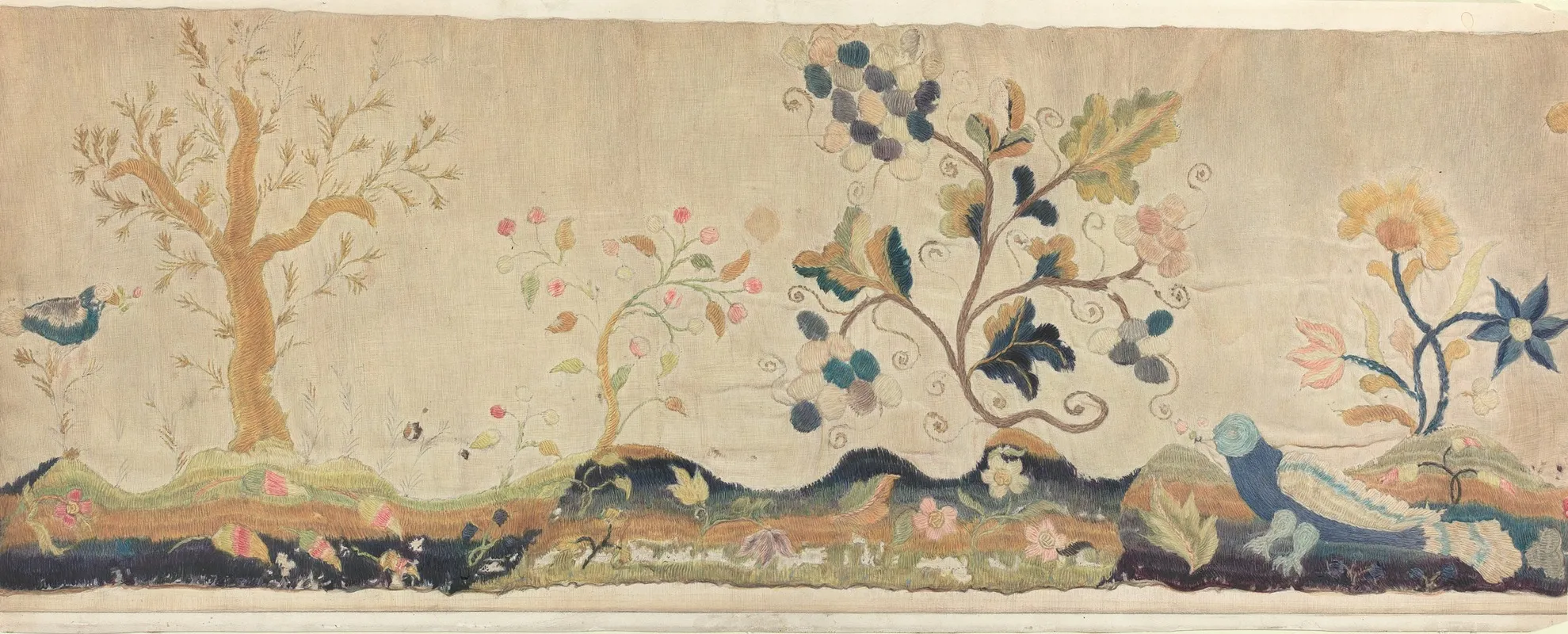 Crewel Embroidery Valance Wall Art by Lawrence Peterson - High-Resolution Digital Print