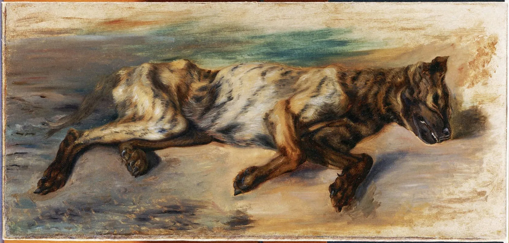 Dead Dog Wall Art by Eugène Delacroix - High-Resolution Digital Print