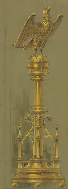 Design Executed For Jones And Willis Metal And Wood Workers And Church Furniture Manufacturers Of Birmingham And London 41 Wall Art by George Edmund Street - High-Resolution Digital Print