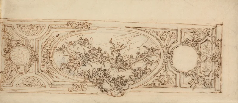 Design For A Ceiling 26 Wall Art by Sir James Thornhill - High-Resolution Digital Print