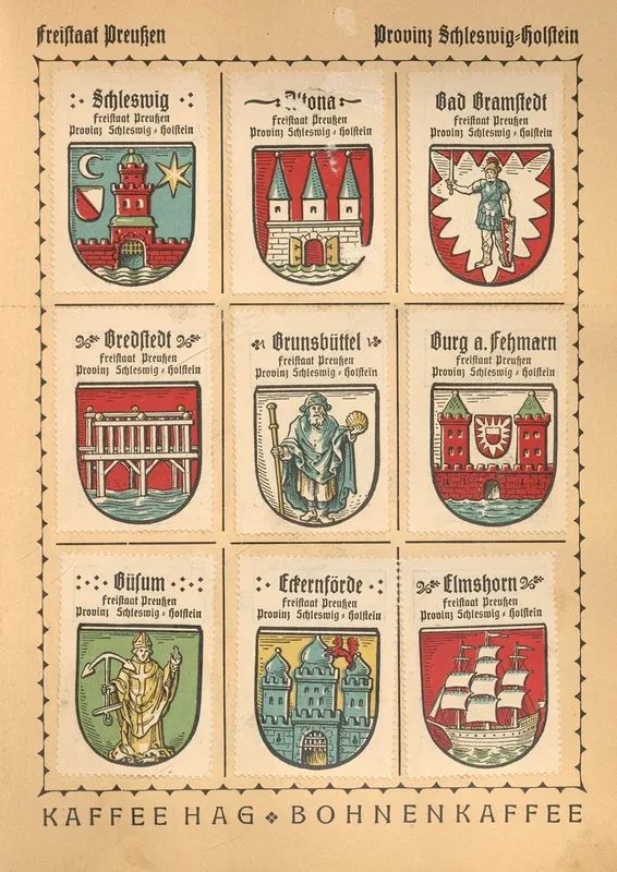 Deutsche Ortswappen German Municipal Coats Of Arms Pl 34 Wall Art by Otto Hupp - High-Resolution Digital Print
