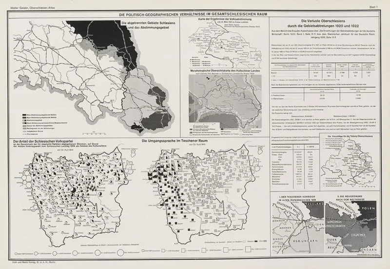 Die politisch Geographischen verhaltnisse Im gesamtschlesischen raum Wall Art by Volk und Reich Verlag - High-Resolution Digital Print