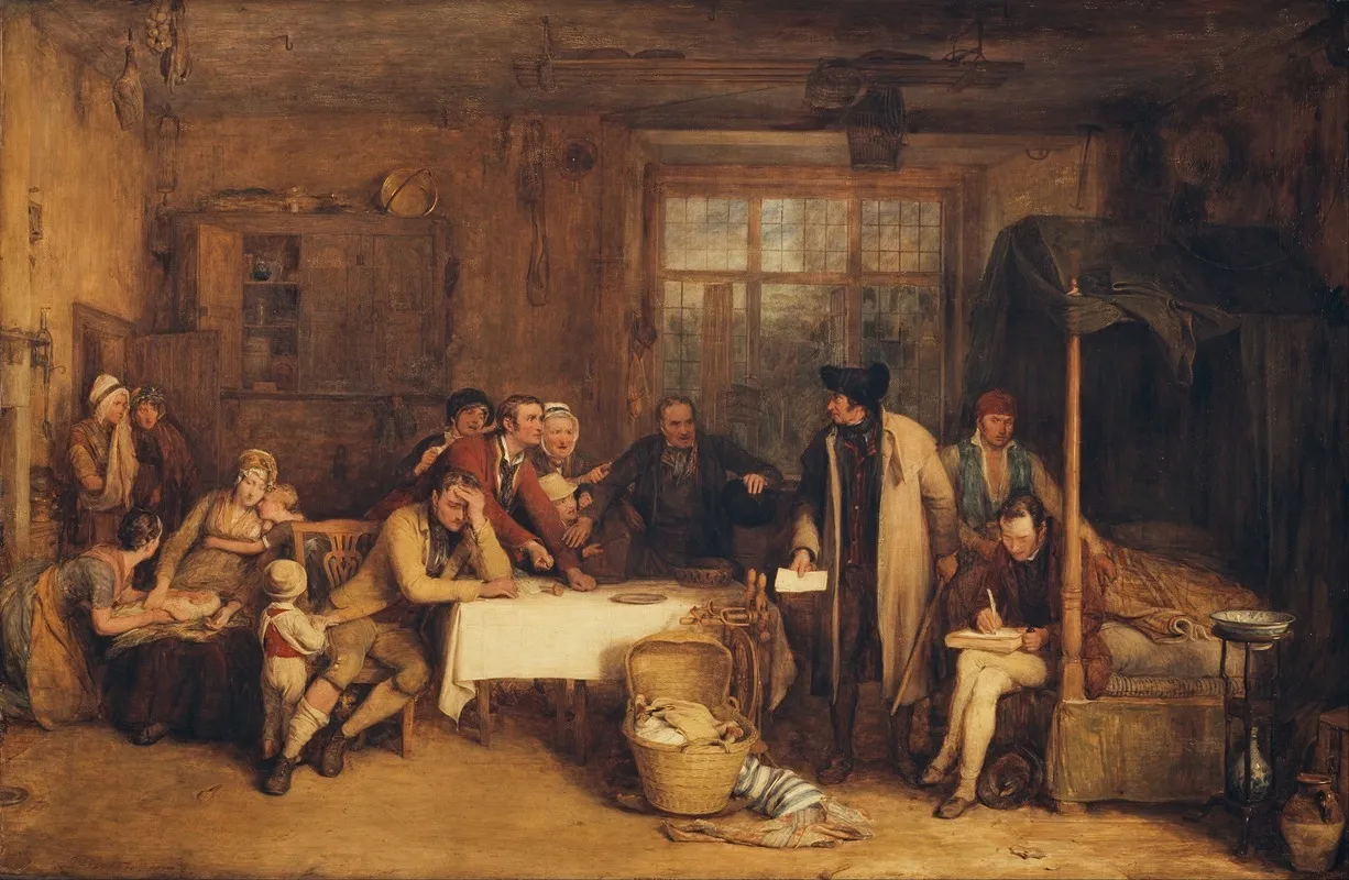 Distraining For Rent Wall Art by Sir David Wilkie - High-Resolution Digital Print