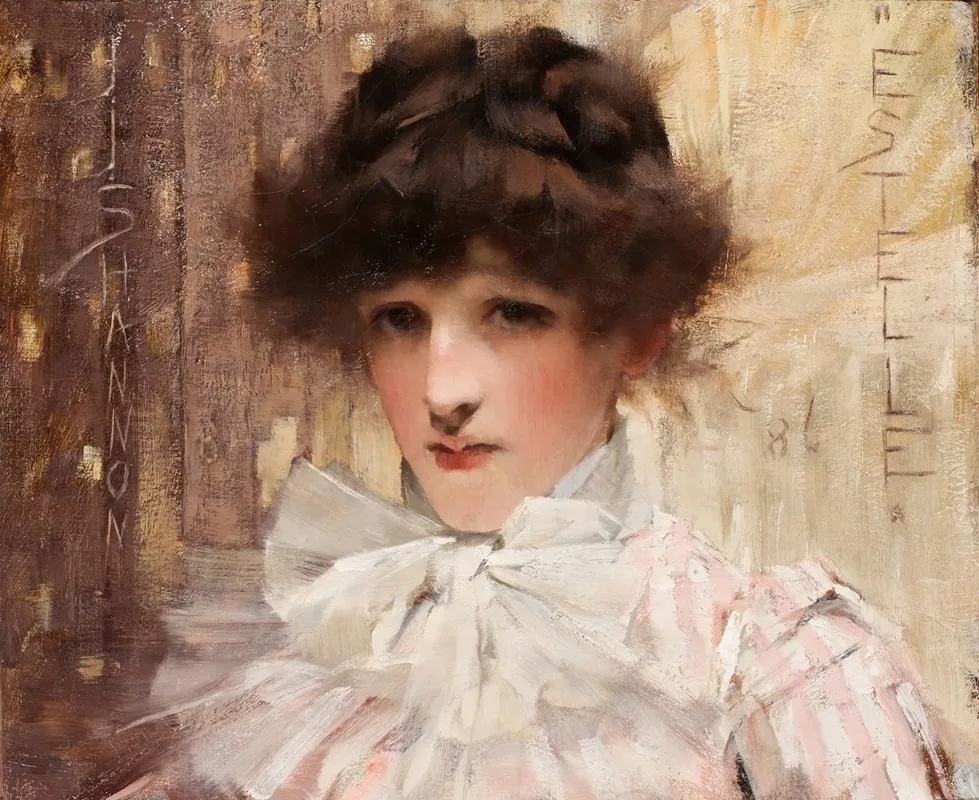 Estelle Wall Art by James Jebusa Shannon - High-Resolution Digital Print