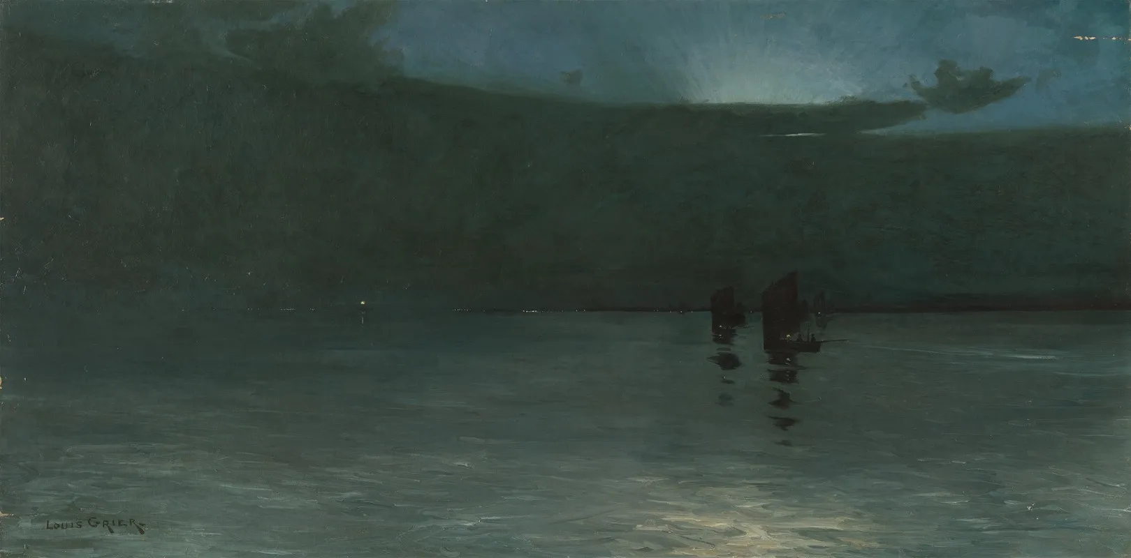 Estuary Evening Wall Art by Louis Munro Grier - High-Resolution Digital Print