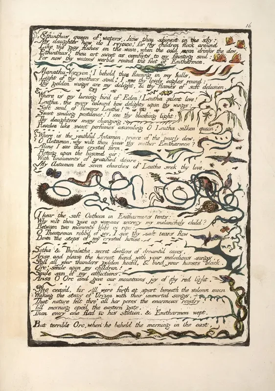Ethinthus Queen Of Waters 2 Wall Art by William Blake - High-Resolution Digital Print