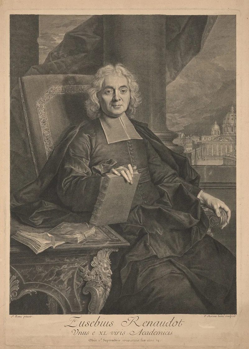 Eusebius Renaudot Wall Art by Francois Chereau the elder - High-Resolution Digital Print