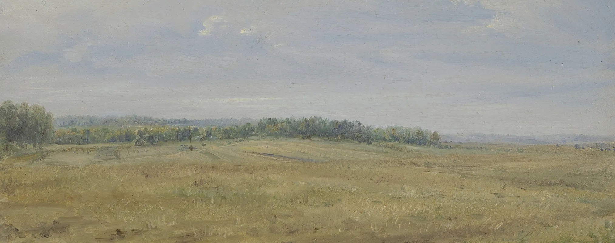 Flat Landscape With Meadows Wall Art by Wilhelm Amandus Beer - High-Resolution Digital Print