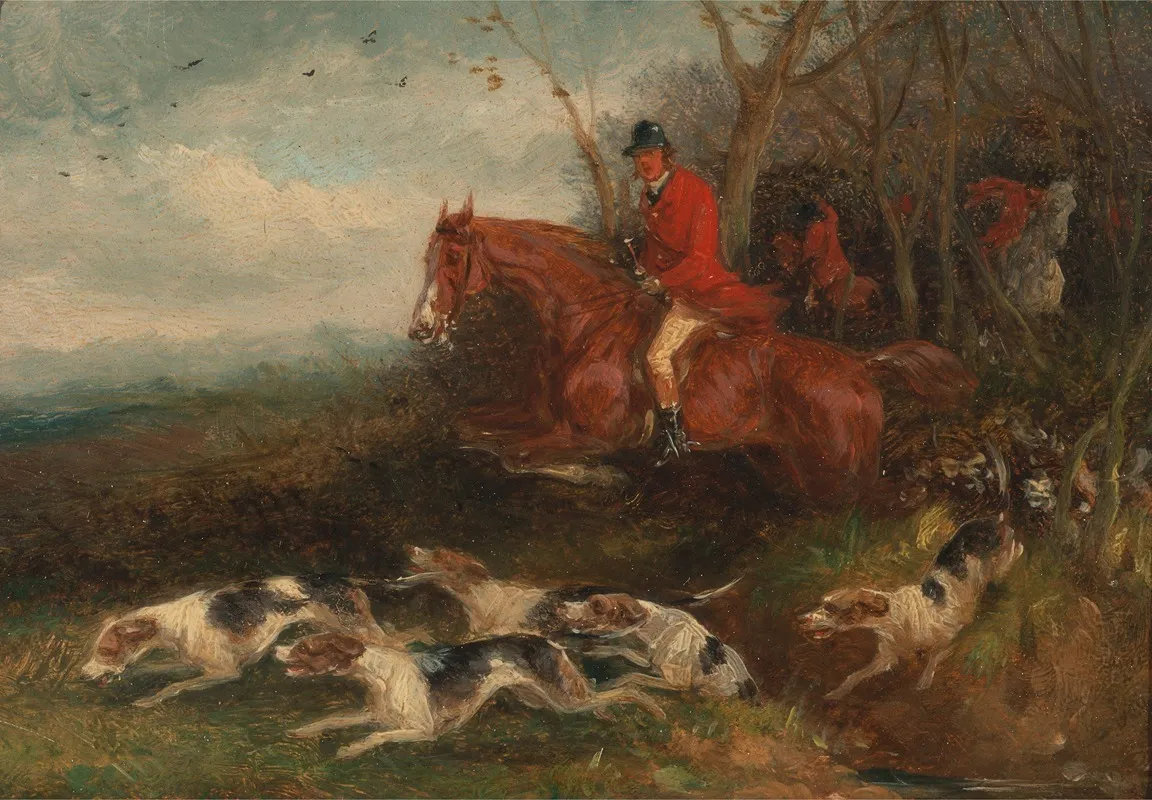 Foxhunting Breaking Cover Wall Art by William Shayer - High-Resolution Digital Print