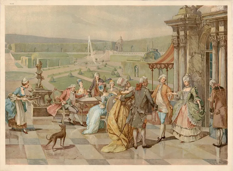 From The Rococo Period 18th Century Wall Art by Adolf Lehmann - High-Resolution Digital Print