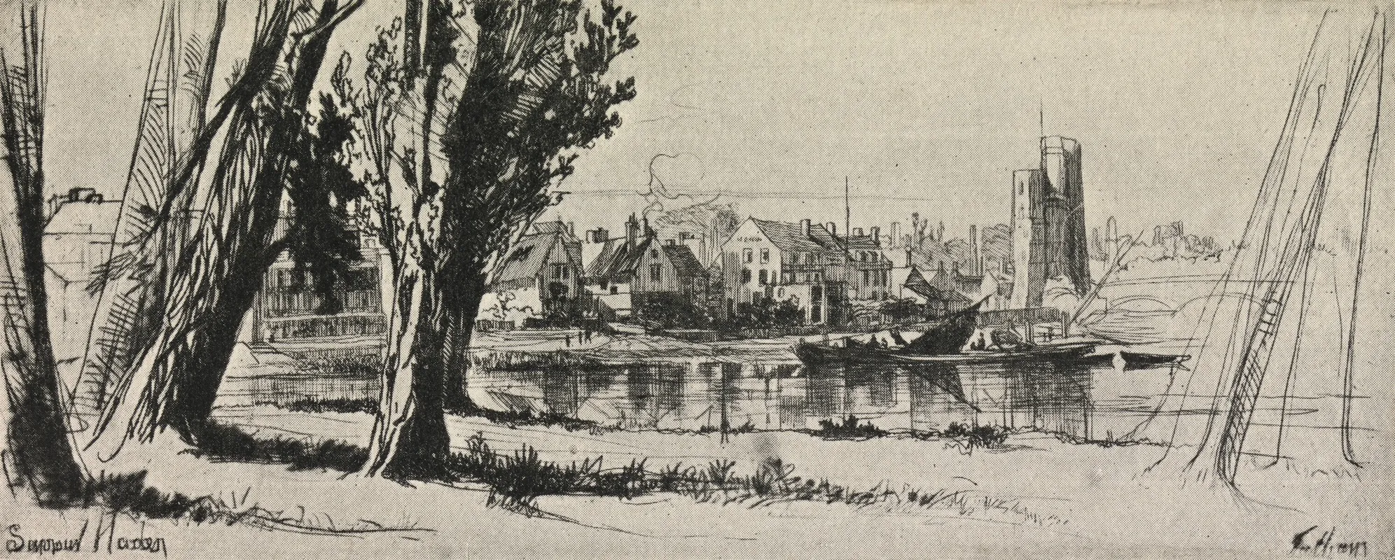 Fulham Wall Art by Francis Seymour Haden - High-Resolution Digital Print
