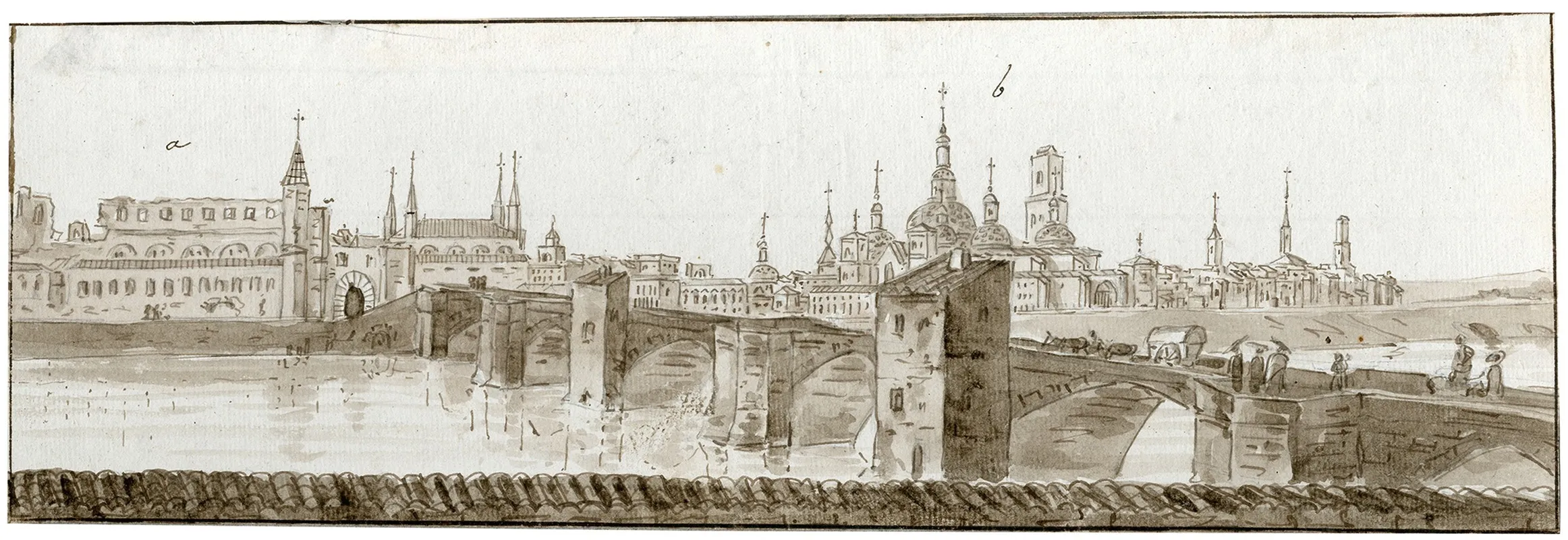 Gezicht Op Saragossa 2 Wall Art by Otto Howen - High-Resolution Digital Print