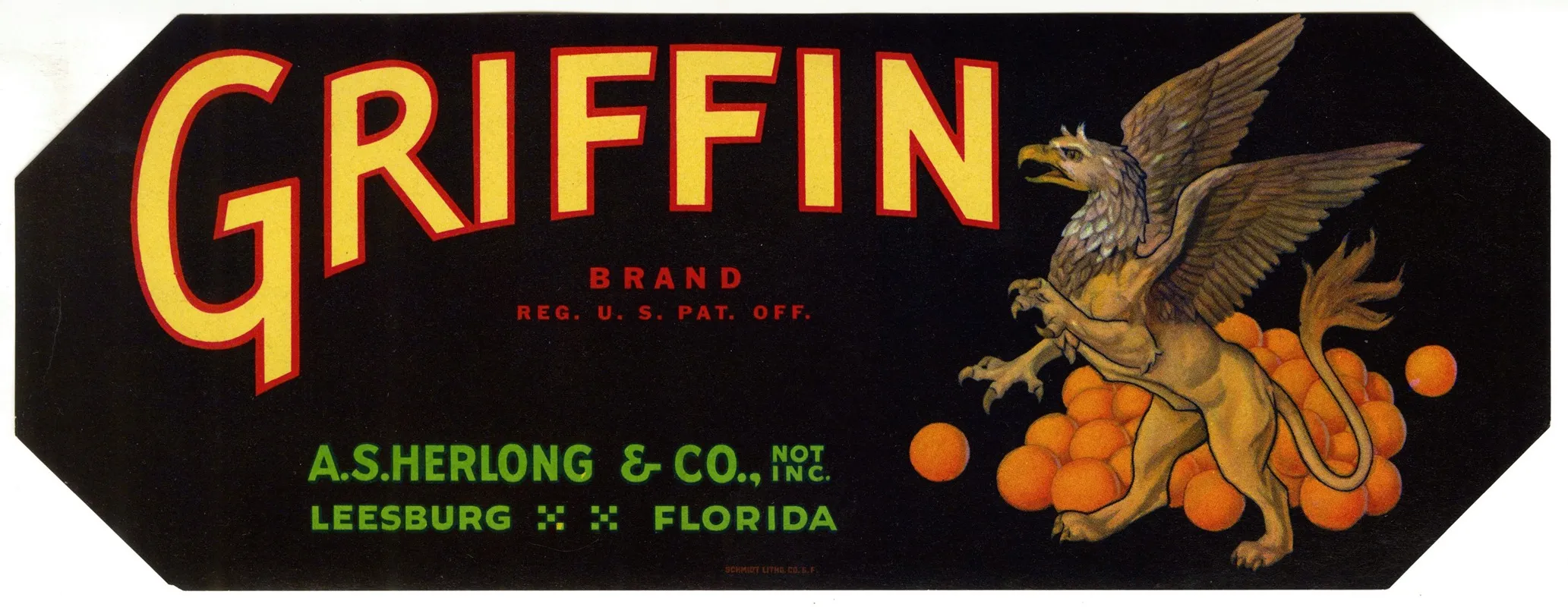 Griffin Brand Citrus Label Wall Art by Anonymous - High-Resolution Digital Print