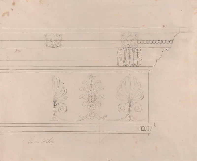 Headfort House Cornice And Frieze Wall Art by Robert Adam - High-Resolution Digital Print