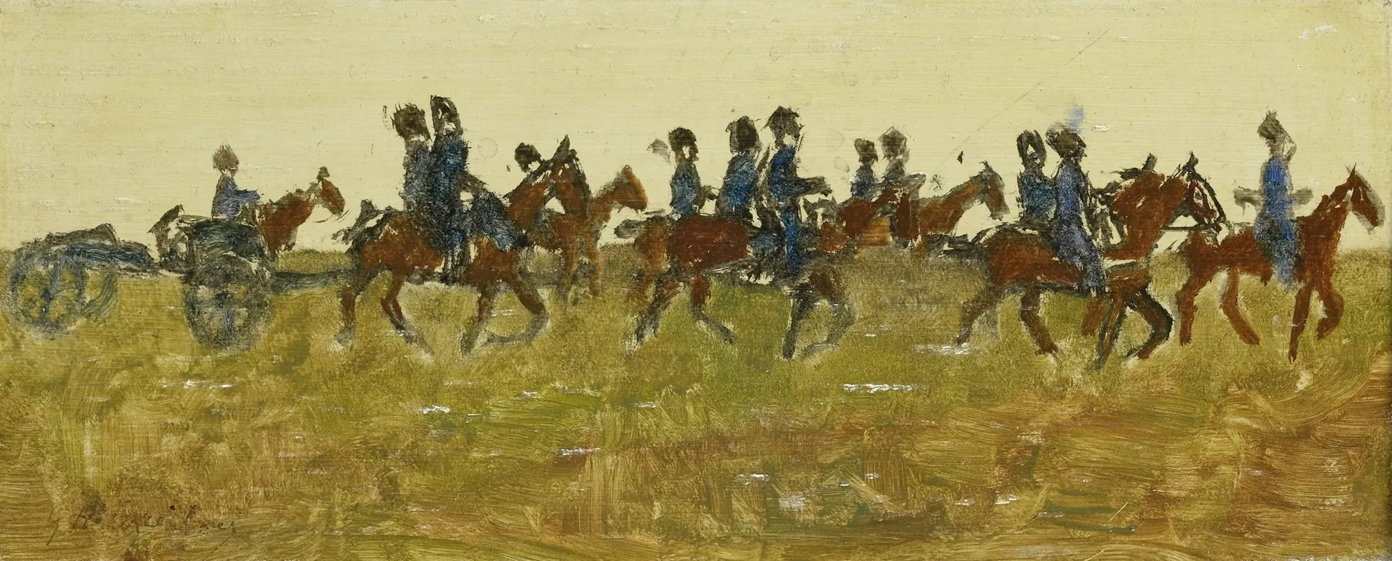 Hussars On Maneuver Wall Art by George Hendrik Breitner - High-Resolution Digital Print