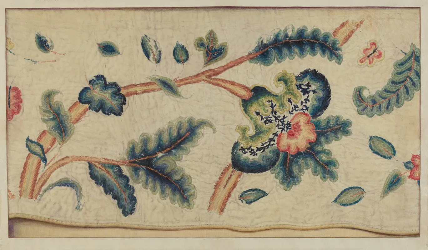 Jacobean Embroidery Wall Art by Lawrence Peterson - High-Resolution Digital Print