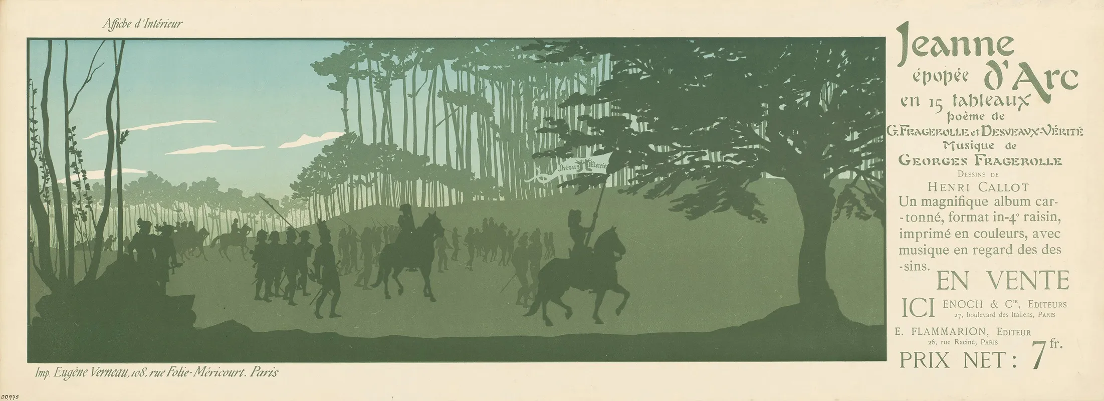 Jeanne D Arc Epopee En 15 Tableaux Poeme Musique De Georges Fragerolle Wall Art by Henri Rivière - High-Resolution Digital Print