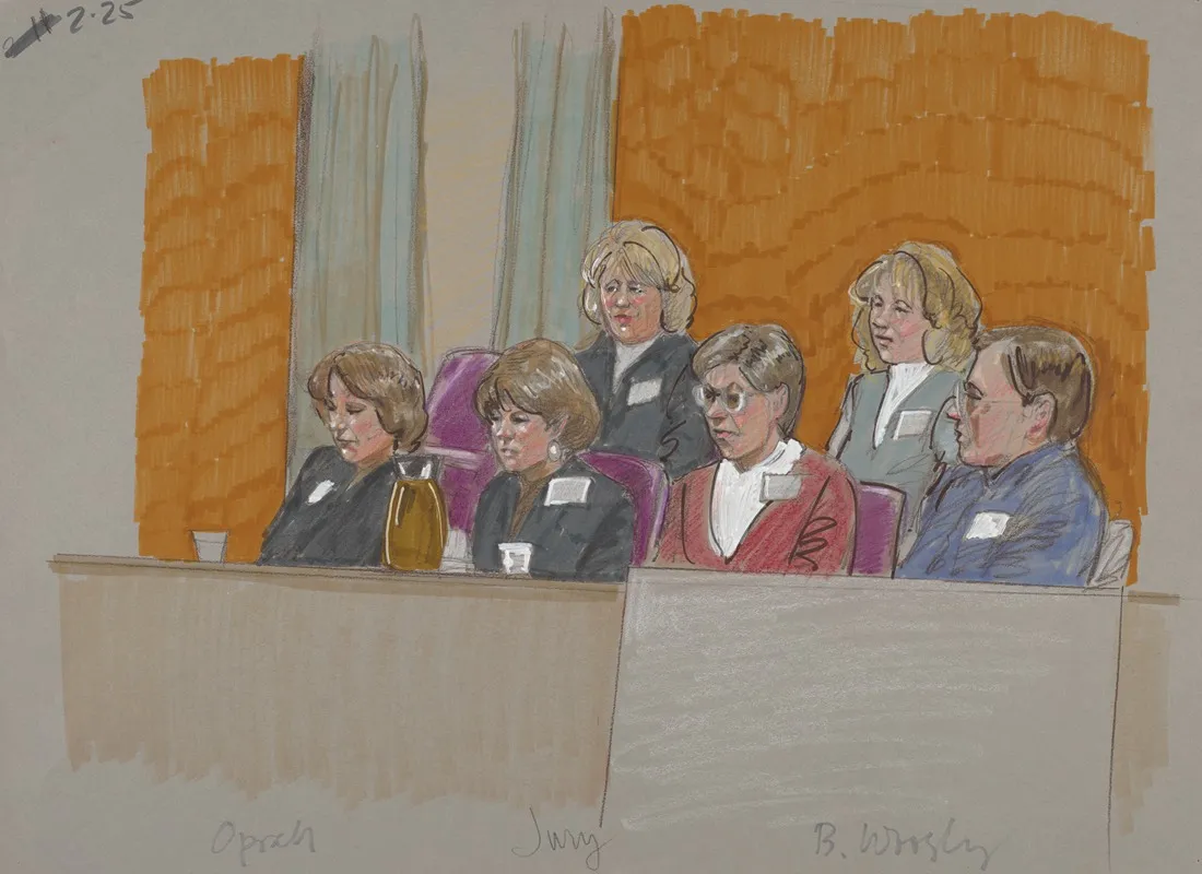 Jurors Listening During Oprah Winfreys Trial Wall Art by Brigitte Woosley - High-Resolution Digital Print