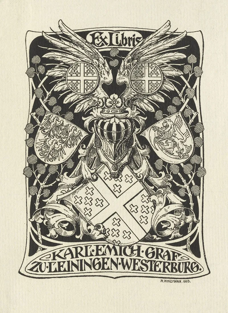 Karl Emich Grafin Zu Leiningen Westerburg 9 Wall Art by H. Hinzmann - High-Resolution Digital Print