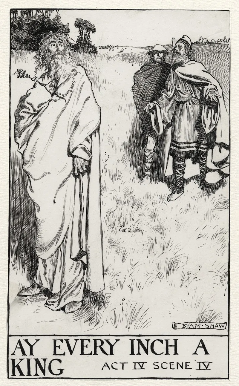 King Lear Ay Every Inch A King Act Iv Scene Iv Wall Art by Byam Shaw - High-Resolution Digital Print