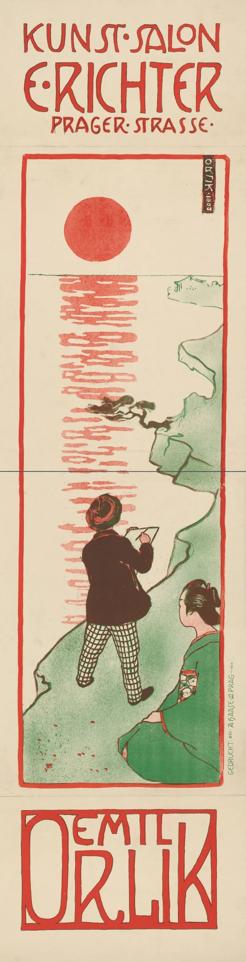 Kunstsalon E Richter Prager Strasse Emil Orlik Wall Art by Emil Orlik - High-Resolution Digital Print