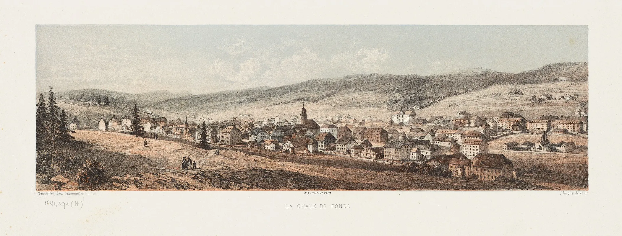 La Chaux De Fonds 2 Wall Art by Jean Jacottet - High-Resolution Digital Print