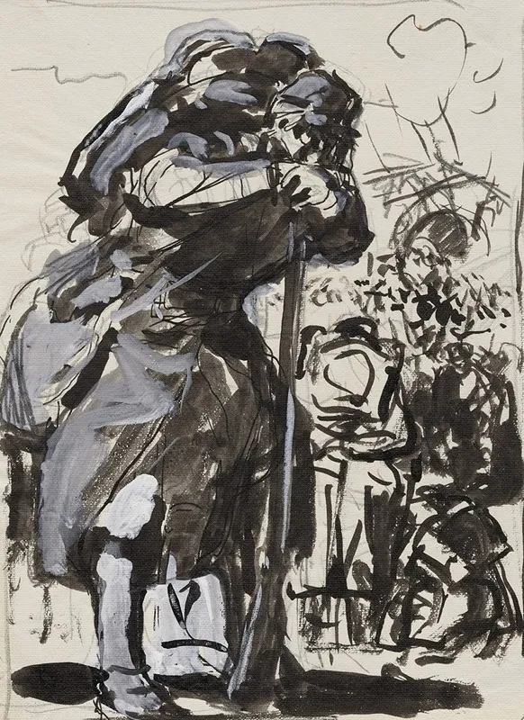 La Retraite Apres Charleroi Wall Art by Auguste Louis Lepère - High-Resolution Digital Print