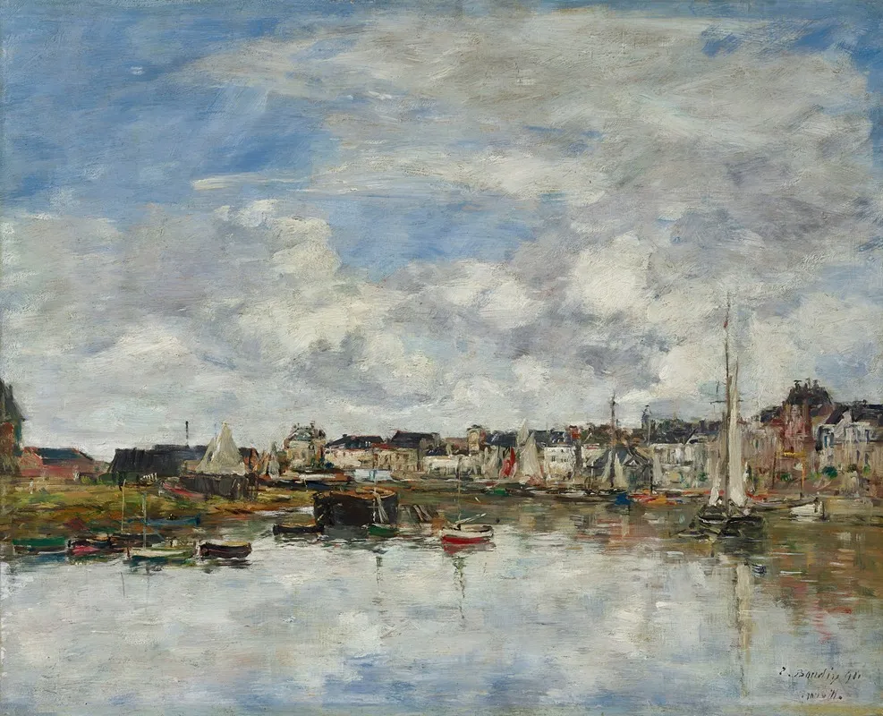 Le Port De Trouville 3 Wall Art by Eugène Boudin - High-Resolution Digital Print