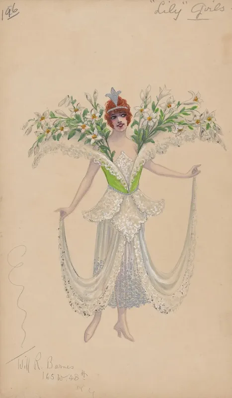 Lily Girls 196 Wall Art by Will R. Barnes - High-Resolution Digital Print