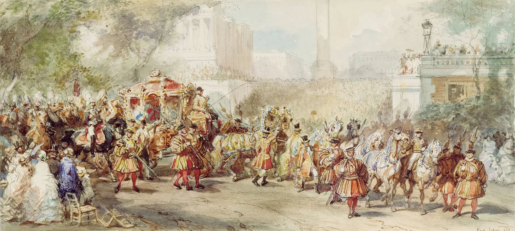 London The State Opening Of Parliament Wall Art by Eugène Lami - High-Resolution Digital Print
