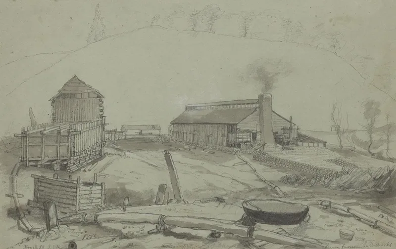 Lower Furnace Salt Works Wall Art by David English Henderson - High-Resolution Digital Print