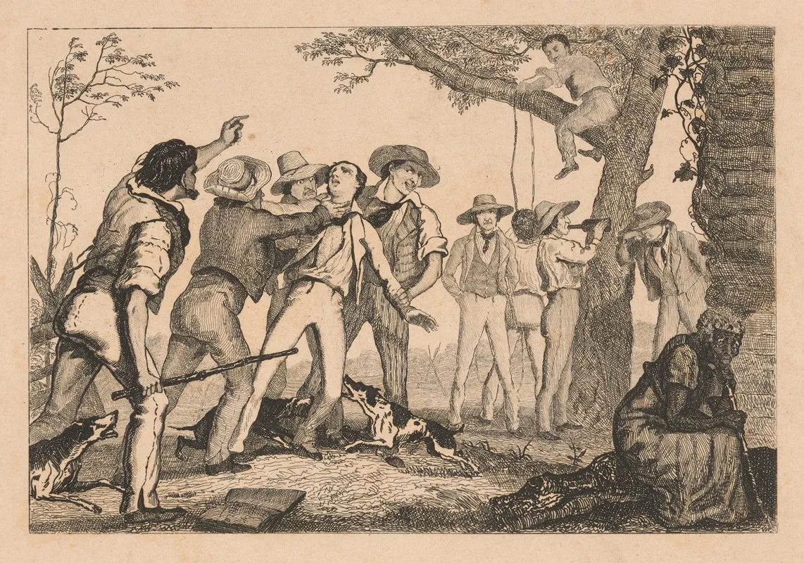 Lynch Law Wall Art by Auguste Hervieu - High-Resolution Digital Print