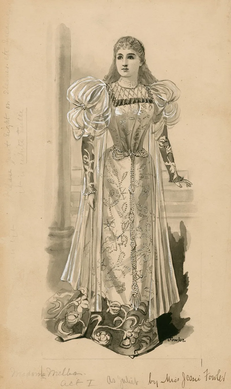 Madame Melba As Juliet Act I Wall Art by Jessie Fowler - High-Resolution Digital Print