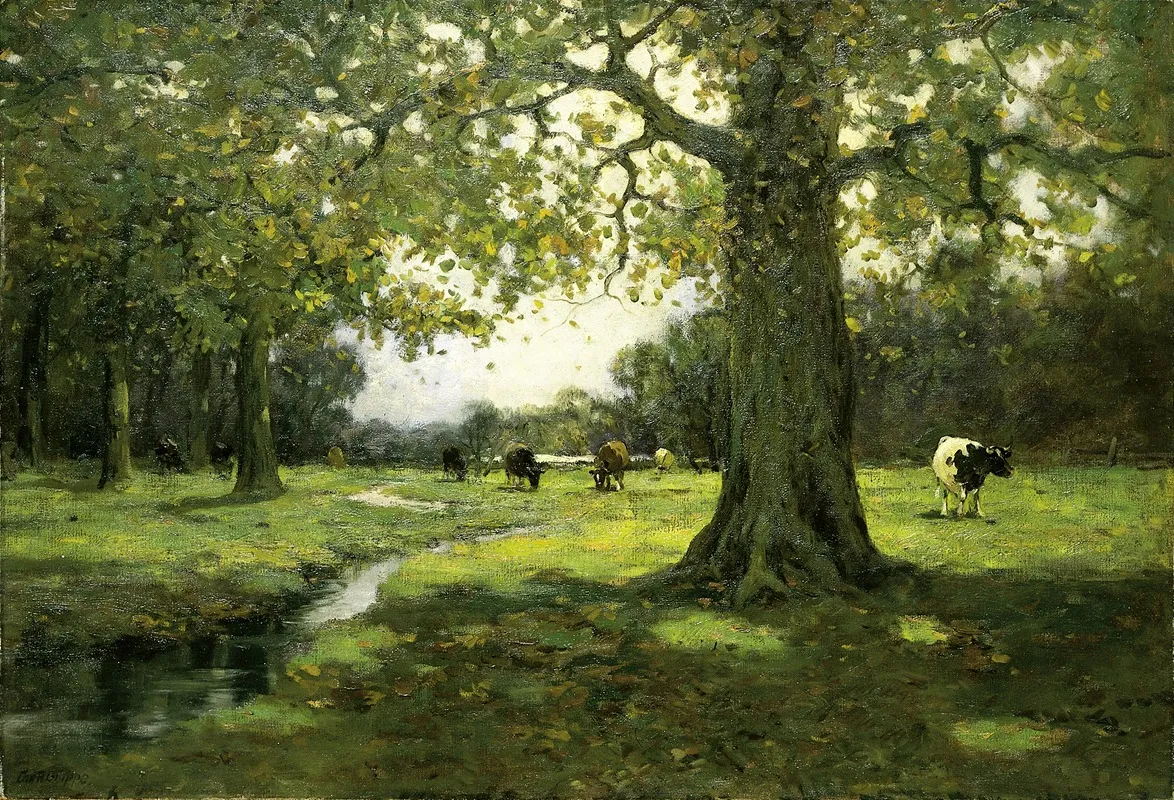 Meadow Brook Wall Art by Charles Paul Gruppe - High-Resolution Digital Print