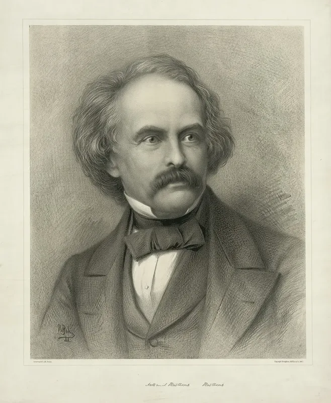 Nathaniel Hawthorne 4 Wall Art by Armstrong & Co. Lith. - High-Resolution Digital Print