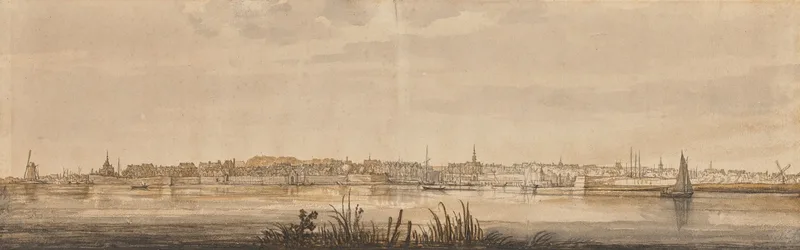 Panoramic View Of Dordrecht And The River Maas Wall Art by Aelbert Cuyp - High-Resolution Digital Print