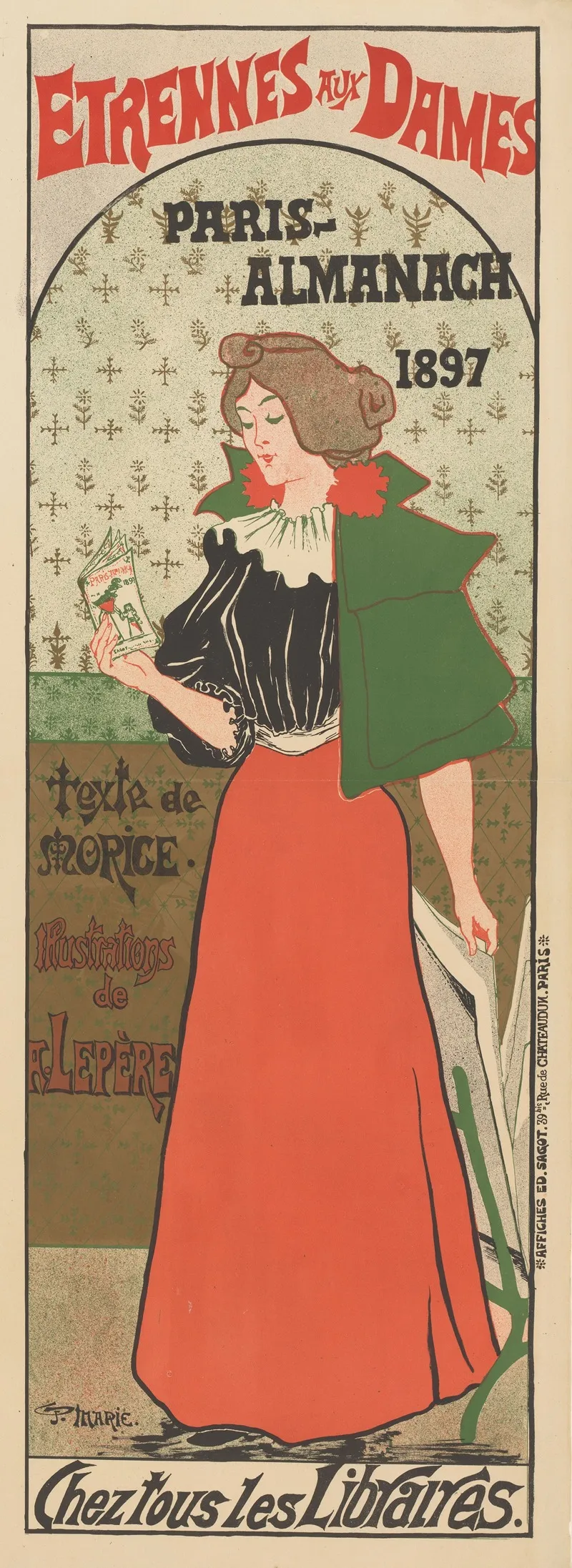 Paris Almanach Wall Art by Gustave Marie - High-Resolution Digital Print