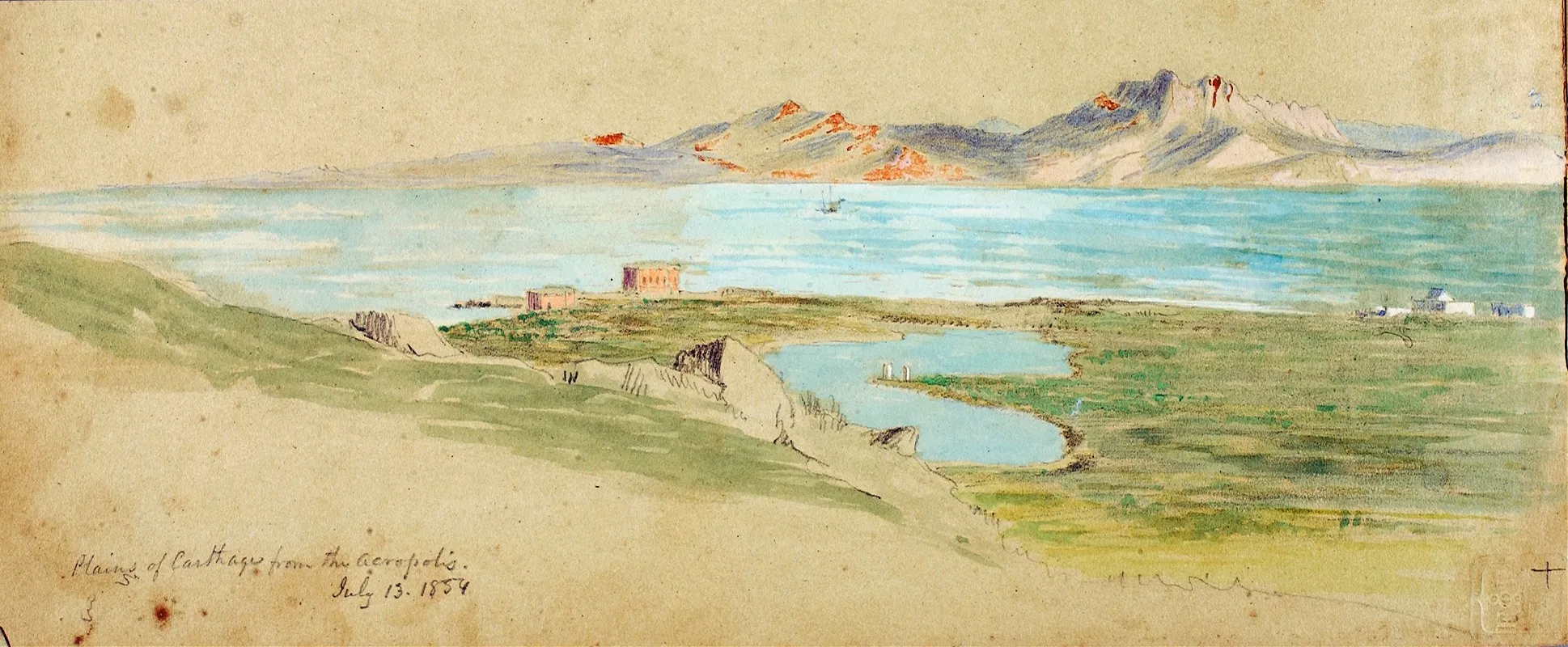 Plains Of Carthage Wall Art by Miner Kilbourne Kellogg - High-Resolution Digital Print